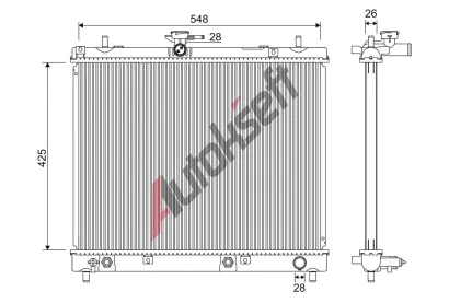 VALEO Chladi vody VA 701346, 701346