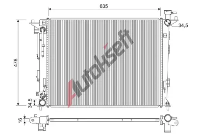 VALEO Chladi� vody VA 701354, 701354