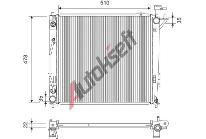 VALEO Chladi� vody VA 701363, 701363