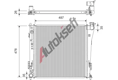 VALEO Chladi� vody VA 701365, 701365