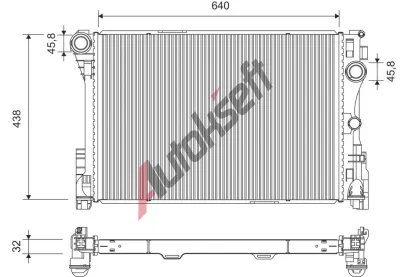 VALEO Chladi� vody VA 701371, 701371