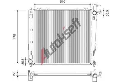 VALEO Chladi� vody VA 701375, 701375