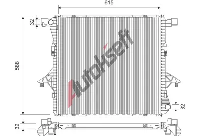VALEO Chladi� vody VA 701379, 701379