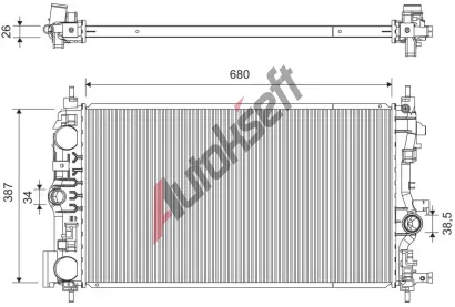 VALEO Chladi vody VA 701385, 701385