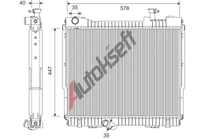 VALEO Chladič vody VA 701403, 701403 VALEO Chladič vody VA 701403, 701403