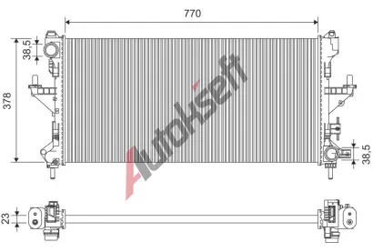 VALEO Chladi� vody VA 701426, 701426