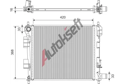 VALEO Chladi� vody VA 701439, 701439