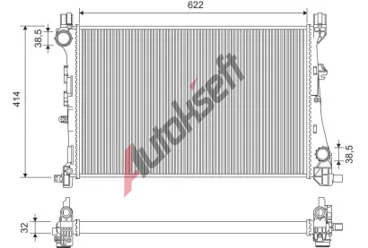 VALEO Chladi� vody VA 701446, 701446