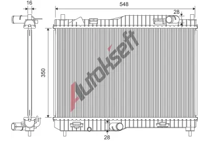 VALEO Chladi� vody VA 701449, 701449