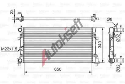 VALEO Chladi vody VA 701522, 701522