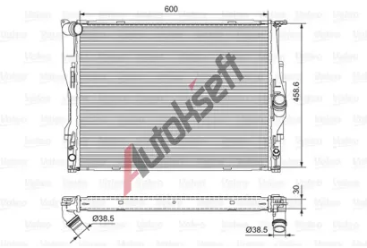 VALEO Chladi vody VA 701542, 701542