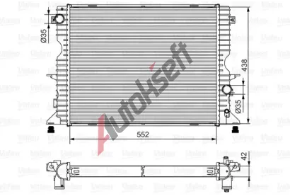VALEO Chladi vody VA 701545, 701545