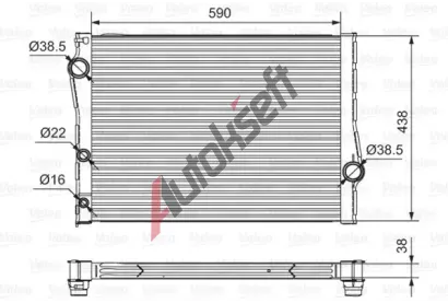 VALEO Chladi vody VA 701549, 701549
