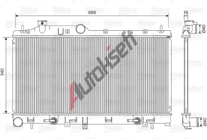 VALEO Chladi� vody VA 701554, 701554