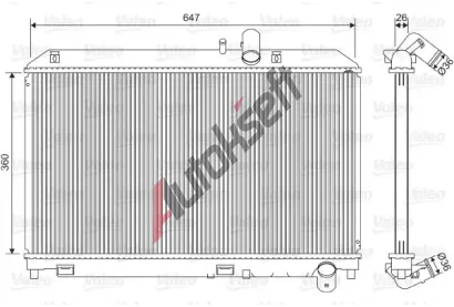 VALEO Chladič vody VA 701561, 701561 VALEO Chladič vody VA 701561, 701561