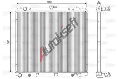 VALEO Chladi vody VA 701566, 701566