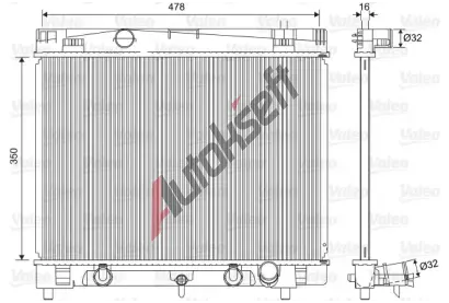 VALEO Chladi vody VA 701568, 701568