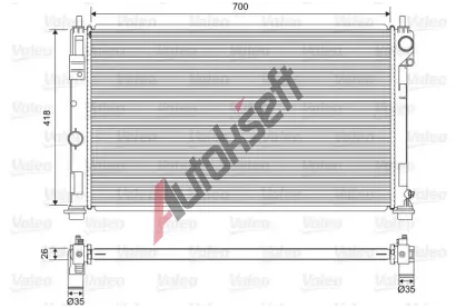 VALEO Chladi vody VA 701571, 701571