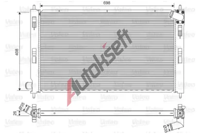 VALEO Chladi vody VA 701577, 701577