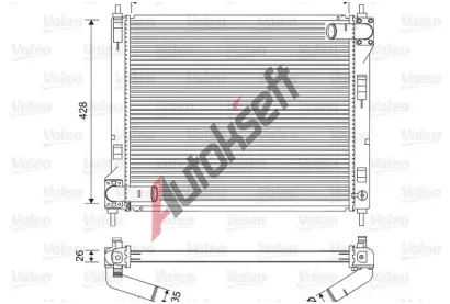 VALEO Chladi vody VA 701583, 701583