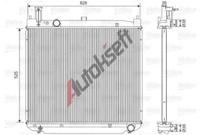 VALEO Chladi vody VA 701591, 701591