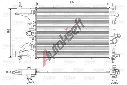 VALEO Chladi vody VA 701594, 701594