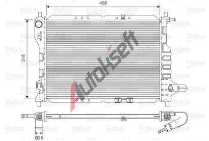 VALEO Chladi vody VA 701598, 701598