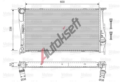 VALEO Chladi vody VA 701601, 701601