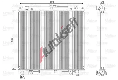 VALEO Chladi� vody VA 701610, 701610