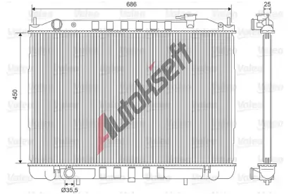 VALEO Chladi vody VA 701611, 701611