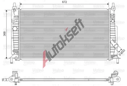 VALEO Chladi� vody VA 701613, 701613
