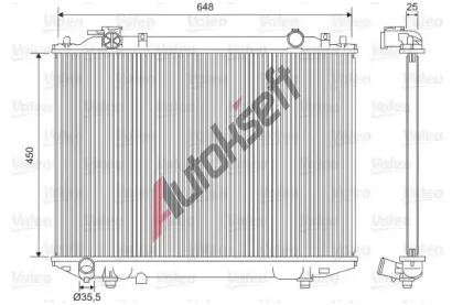 VALEO Chladi vody VA 701615, 701615