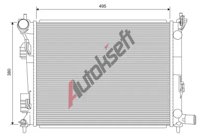 VALEO Chladi vody VA 701620, 701620