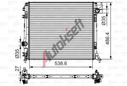 VALEO Chladi vody VA 701641, 701641