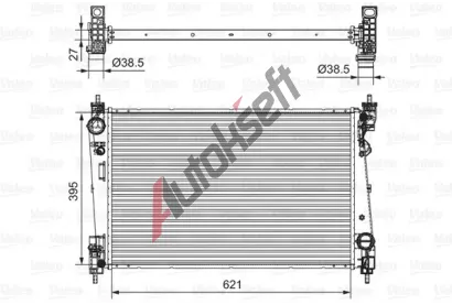 VALEO Chladi� vody VA 701655, 701655