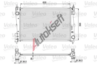 VALEO Chladi vody VA 701717, 701717
