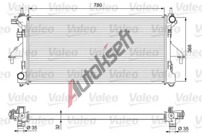 VALEO Chladi vody VA 701727, 701727
