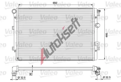 VALEO Chladi vody VA 701728, 701728
