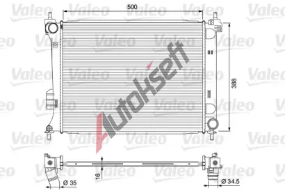 VALEO Chladi vody VA 701729, 701729