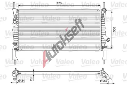 VALEO Chladi vody VA 701731, 701731