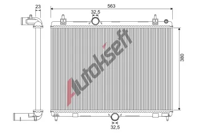 VALEO Chladi� vody VA 701957, 701957