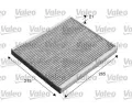 Filtr vzduchu v interiru VALEO ‐ VA 715553