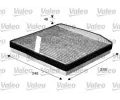 Filtr vzduchu v interiru VALEO ‐ VA 715571