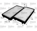 Filtr vzduchu v interiru VALEO ‐ VA 715583