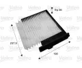 Filtr vzduchu v interiéru VALEO ‐ VA 715708 Filtr vzduchu v interiéru VALEO ‐ VA 715708