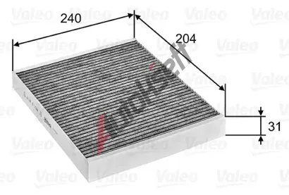 VALEO Filtr vzduchu v interiru ClimFilter Protect VA 715752, 715752