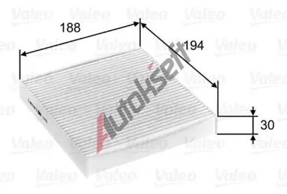 VALEO Filtr vzduchu v interiru ClimFilter Comfort VA 715755, 715755