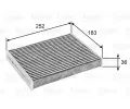 Filtr vzduchu v interiru VALEO ‐ VA 715802