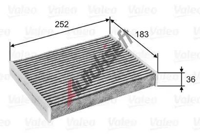 VALEO Filtr vzduchu v interiru CLIMFILTER PROTECT VA 715802, 715802