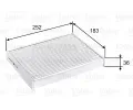 Filtr vzduchu v interiru VALEO ‐ VA 715803